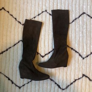 Stuart Weitzman Wedge Suede Boot 6.5